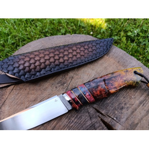 СПЕКА ніж ручної роботи майстра студії GARAGE ART, сталь ® N690™, 60 HRC. Photo 3